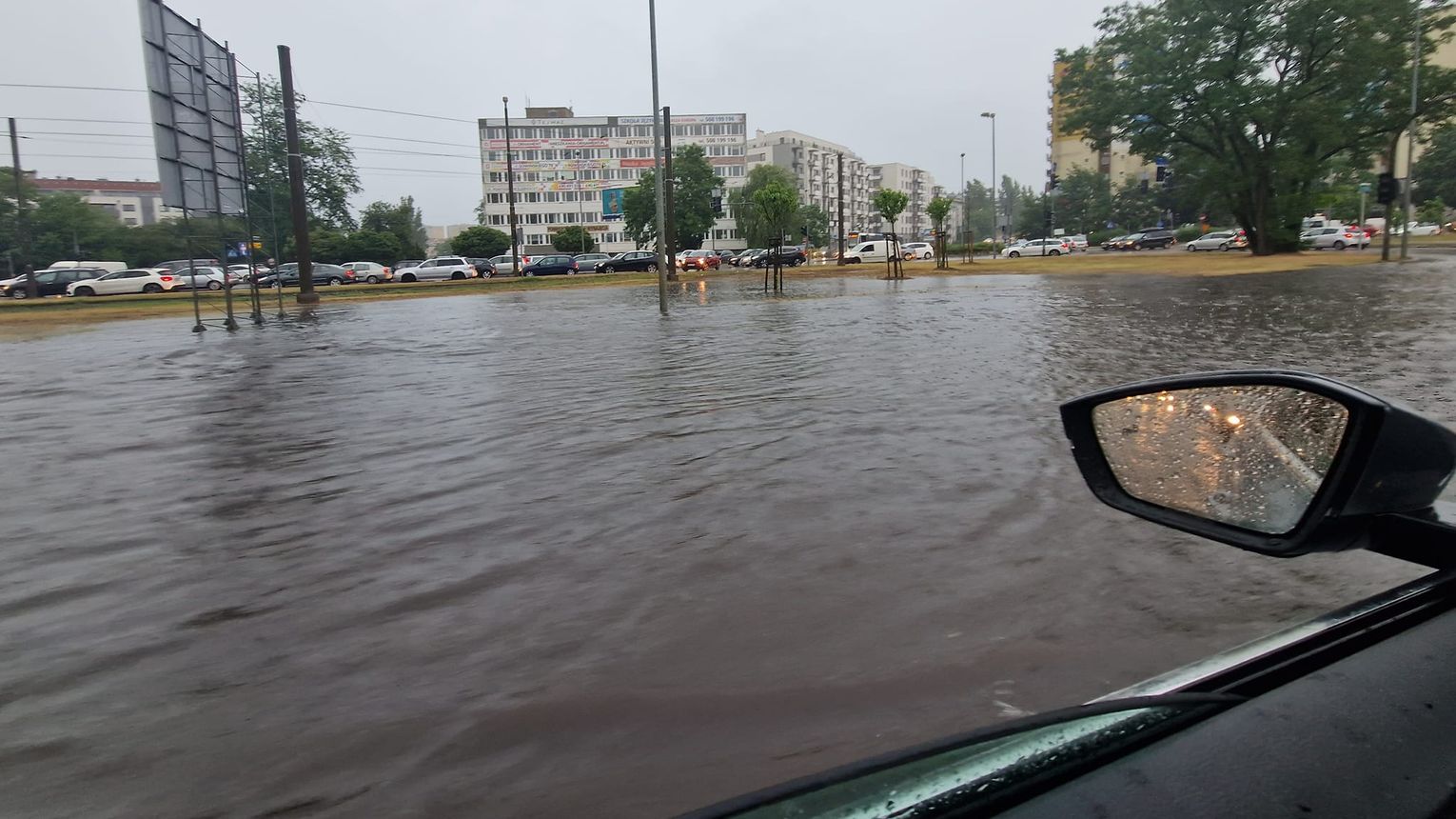 Burza W Szczecinie Zalane Ulice Film