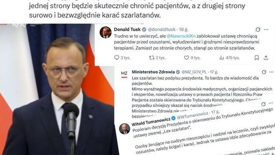 Burza po decyzji prezydenta Nawrockiego w sprawie lex szarlatan