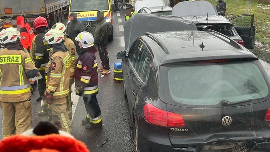 Wystarczy chwila nieuwagi, aby doszło do takiego karambolu