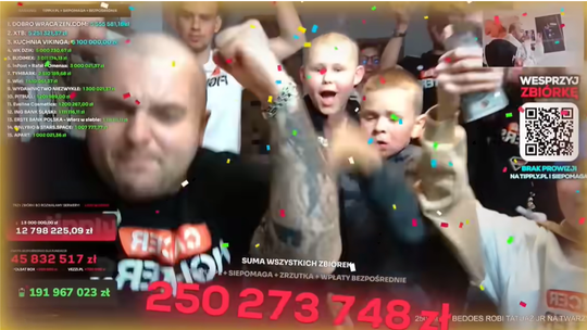 Rekord świata Łatwoganga: Polak zebrał 251 mln zł na Fundację Cancer Fighters