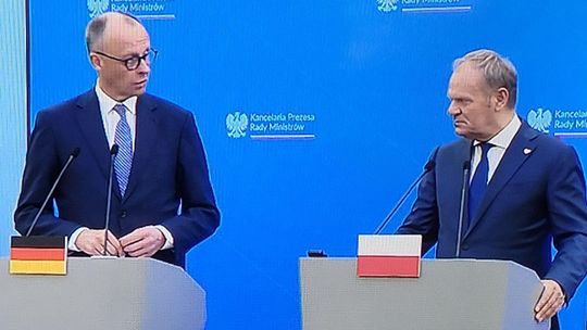 Kanclerz Merz u premiera Tuska w Warszawie. Wspólne dążenia i rozbieżności