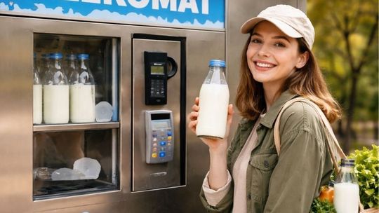 Mleczna rewolucja: Rolnicy omijają skupy i stawiają na nowoczesne mlekomaty w regionie