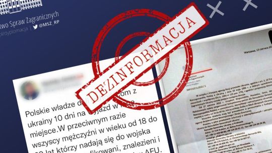 MSZ ostrzega: informacje o deportacji Ukraińców to fake news