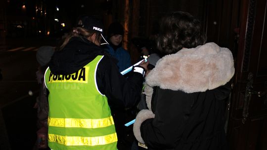 Odblaskowe akcje szczecińskich policjantów