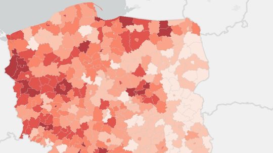 Szczecin najciemniejszy na polskiej mapie zakażeń. Są też zgony