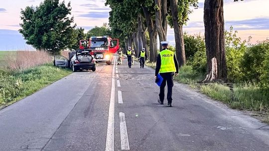 Tragiczny wypadek nastolatków. Zablokowali drogę, aby ustalić przyczynę