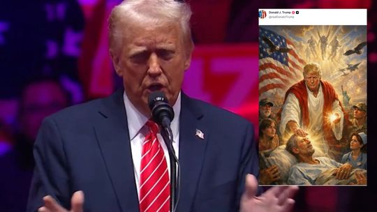 Donald Trump obraził katolików i papieża. Szef BBN odpowiada na konttrowersyjną grafikę