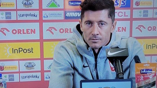 Robert Lewandowski i Michał Probierz przed meczami w Lidze Narodów