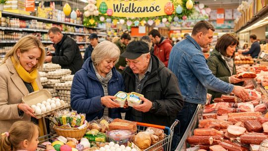 Wielkanoc 2026 pod dyktando portfela. Polacy masowo sprawdzają ceny jaj oraz mięsa przed świętami