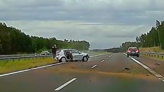 Zajechał mu drogę i uciekł. Wyrok za agresję drogową [VIDEO]