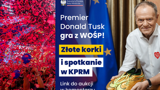 Rekord WOŚP: Tusk pokonał Brzoskę. Historyczna kwota za wspólny spacer i kolację! Rekord WOŚP: Tusk pokonał Brzoskę. Historyczna kwota za wspólny spacer i kolację!