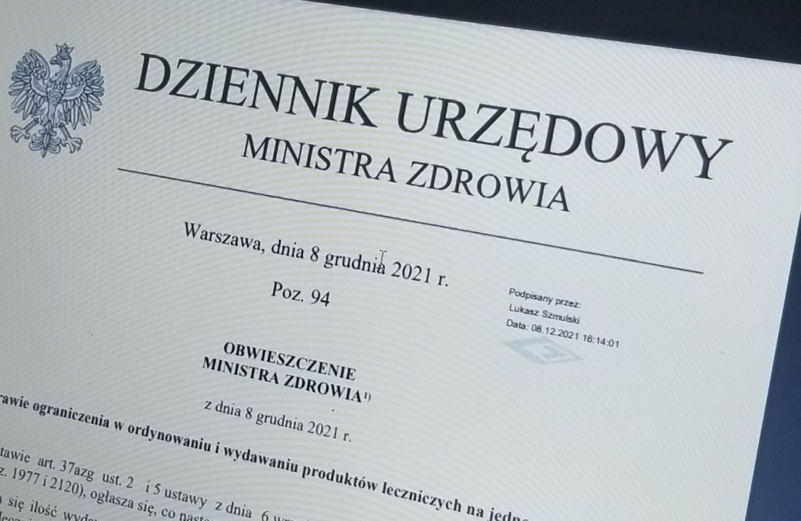 Amantadyna dla wybranych. Minister zdrowia ograniczył dostępność leku