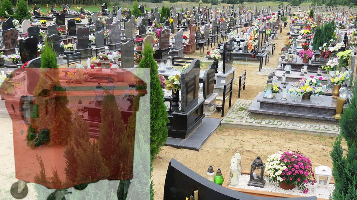 Cmentarze pełne też czerwonych pojemników. Co do nich wrzucać?