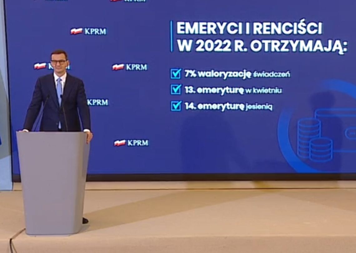 Emerytalna ofensywa premiera. Będzie więcej pieniędzy