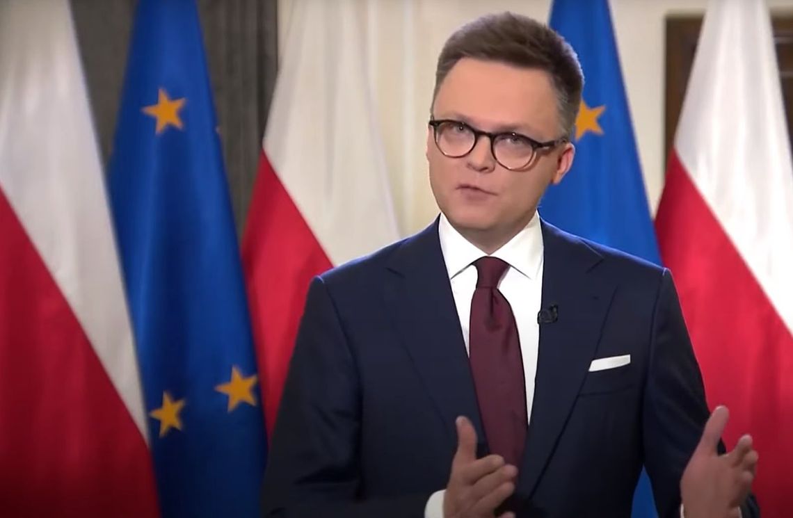 Marszałek Hołownia w orędziu wyciąga rękę do PiS i prezydenta