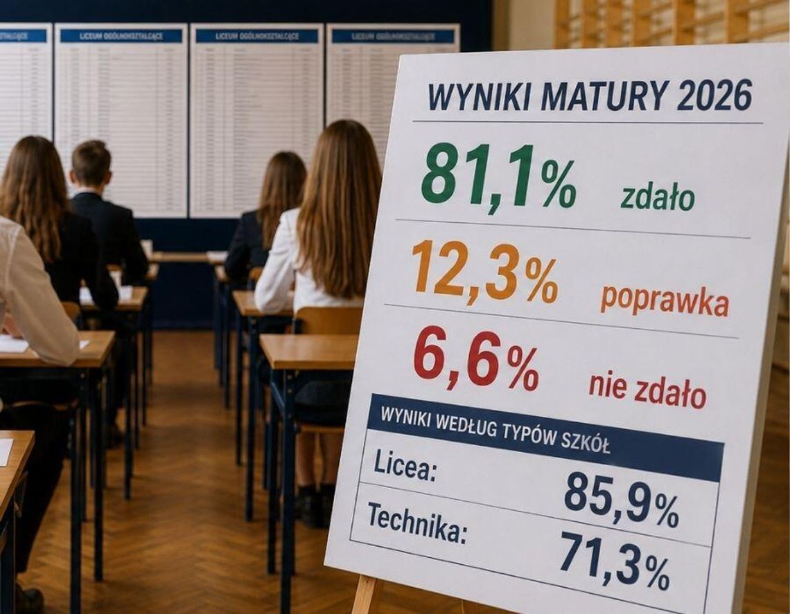 Wyniki matur 2026: Sukces w liceach, ale technika i szkoły branżowe zmagają się z problemami Wyniki matur 2026: Sukces w liceach, ale technika i szkoły branżowe zmagają się z problemami