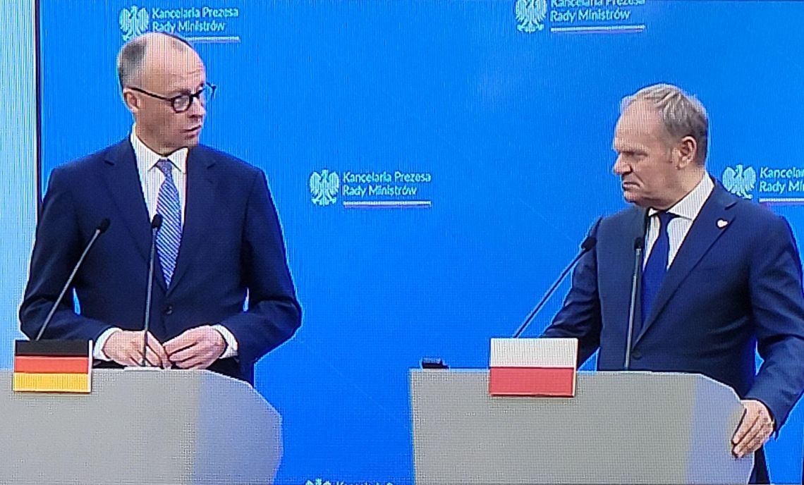 Kanclerz Merz u premiera Tuska w Warszawie. Wspólne dążenia i rozbieżności