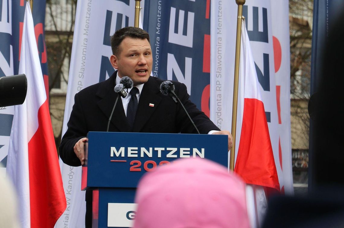 "Niezbyt lotny osiłek" - tak Nawrockiego określił w tym tygodniu Mentzen. Sprowokował go szantażem Bielan