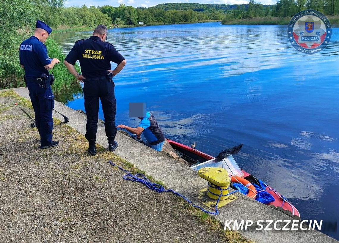 Podwójna wpadka wędkarza. Może stracić łódkę