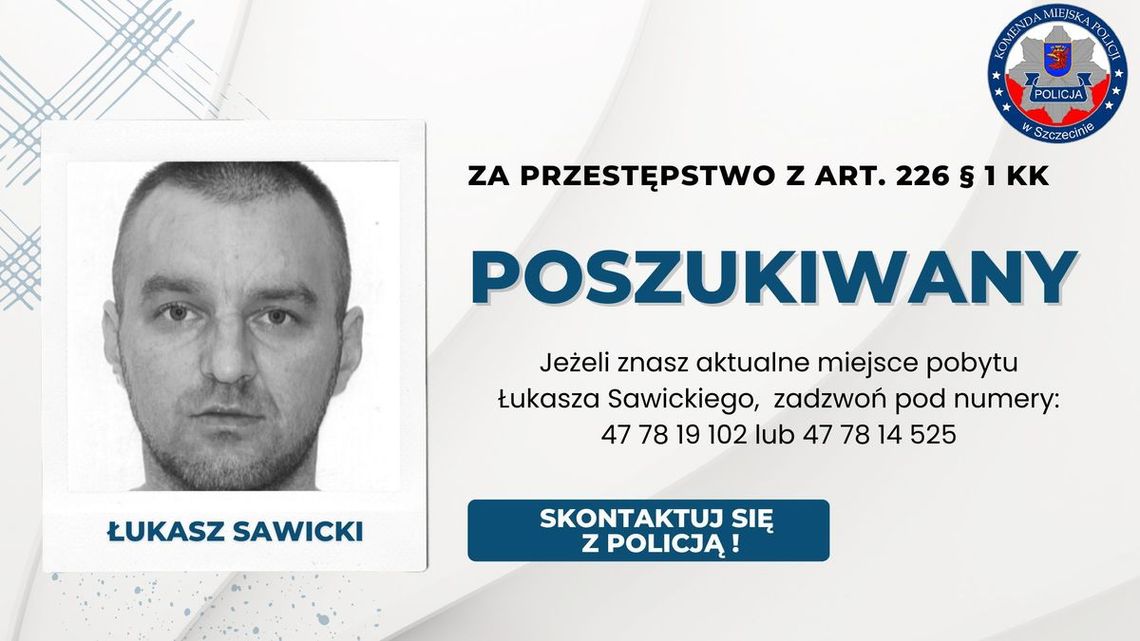 Policja ujawnia wizerunek poszukiwanego