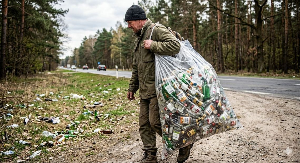 Polska tonie w małpkach. 40 milionów butelek miesięcznie poza nowym systemem kaucyjnym