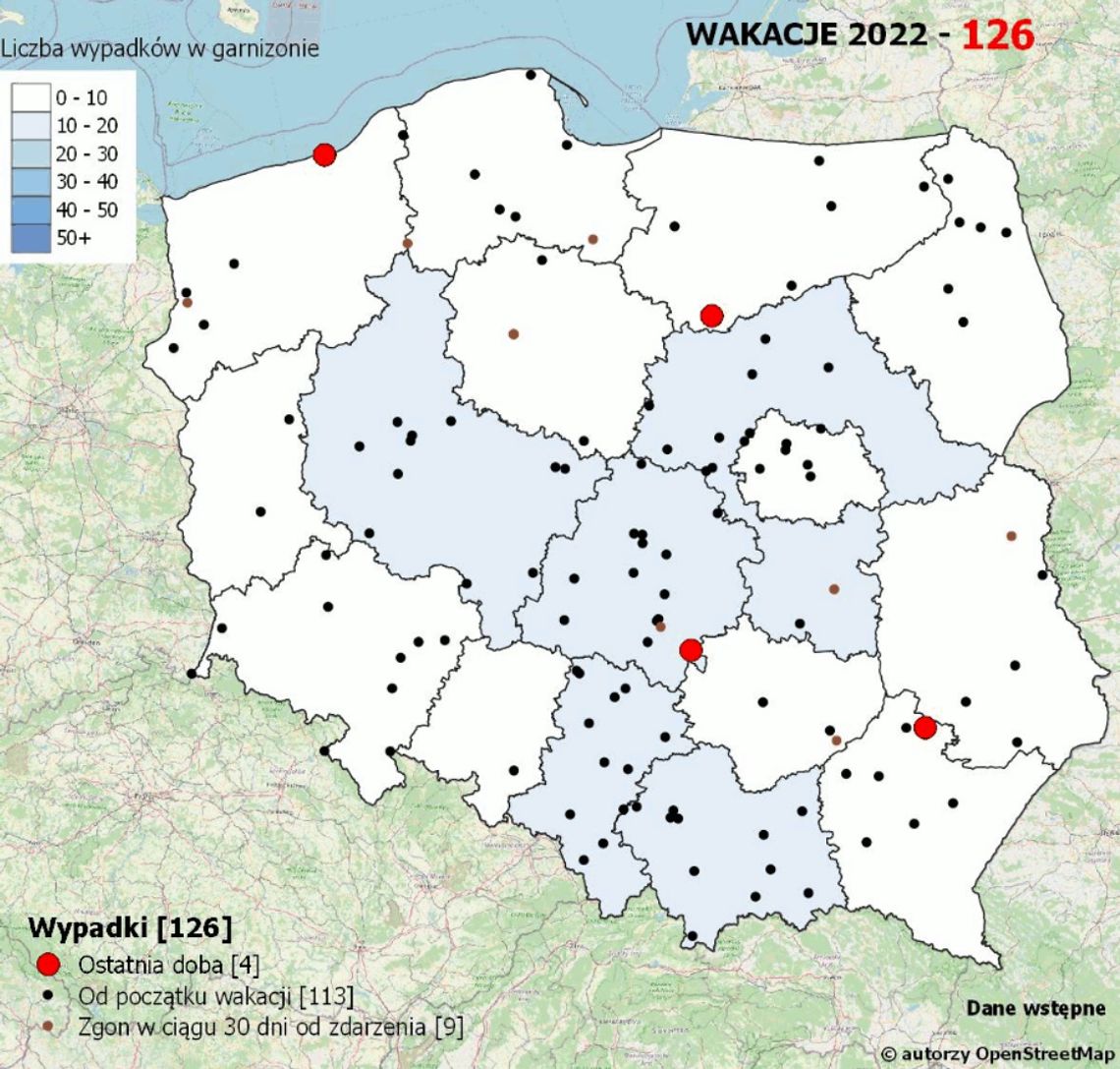 Przybyło wypadków ze skutkiem śmiertelnym i ludzkich tragedii