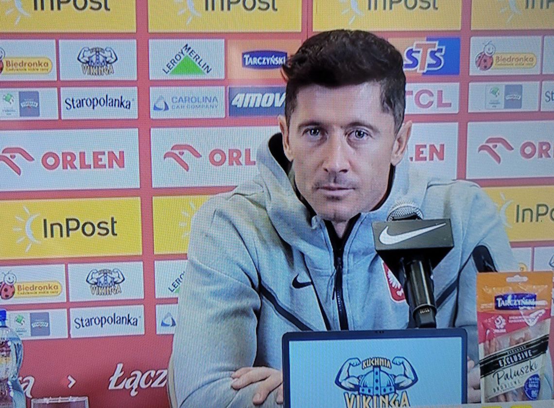 Robert Lewandowski i Michał Probierz przed meczami w Lidze Narodów