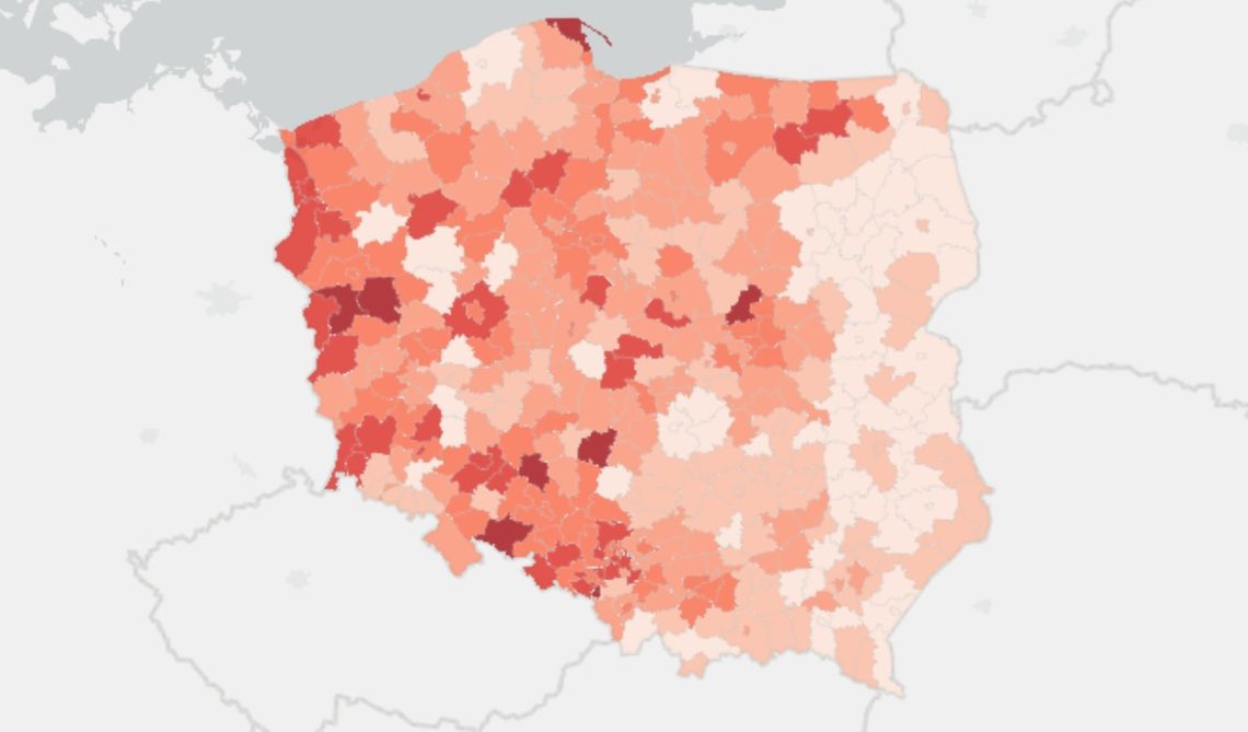 Wysoki wskaźnik zakażeń w Szczecinie